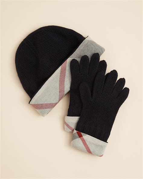 burberry hats and gloves.